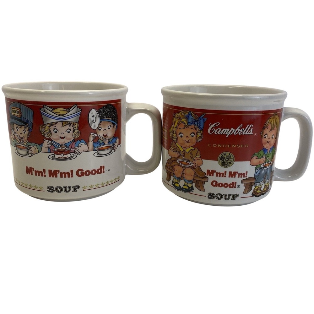 Vintage 1997 Campbell's Soup M'm! M'm! Good! Soup Mug 14 oz. Set Of 2 ( Coffee)